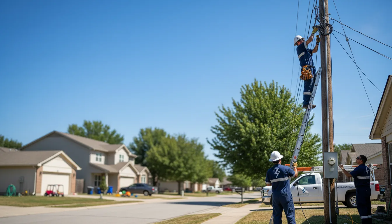 Residential electrician providing installation services in Pleasant Hill, NC